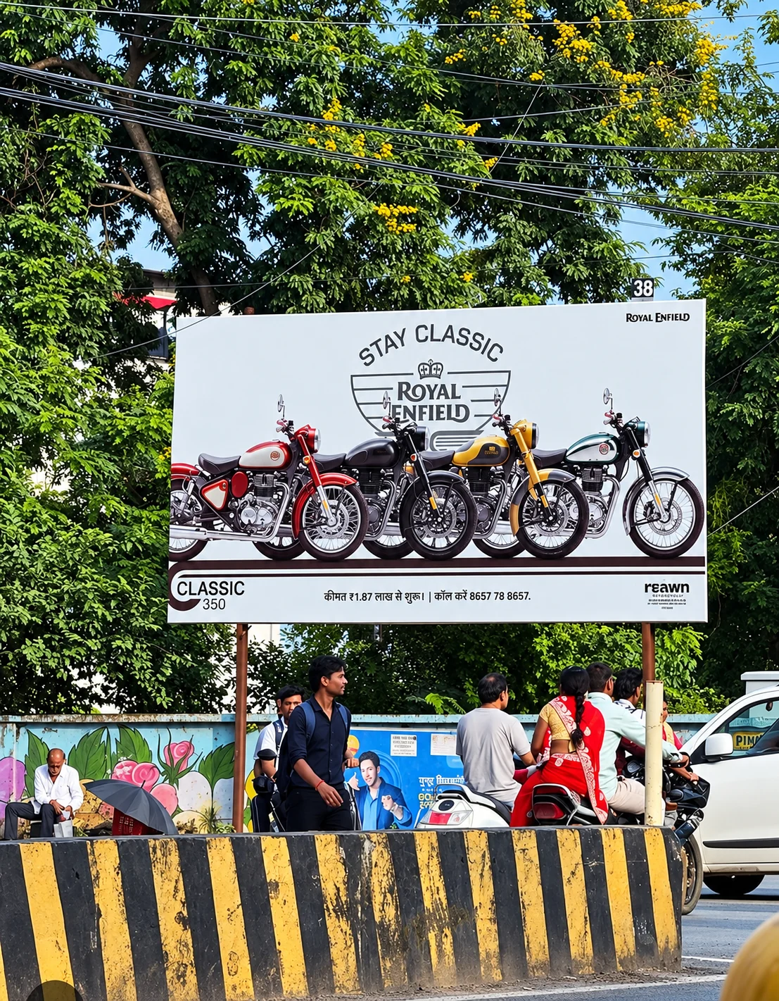 Royal Enfield outdoor hoarding in Betul